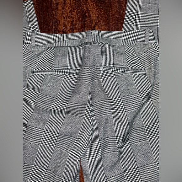 Banana Republic Women's 2 Black White Plaid Sloan Ankle Pants - Picture 10 of 11
